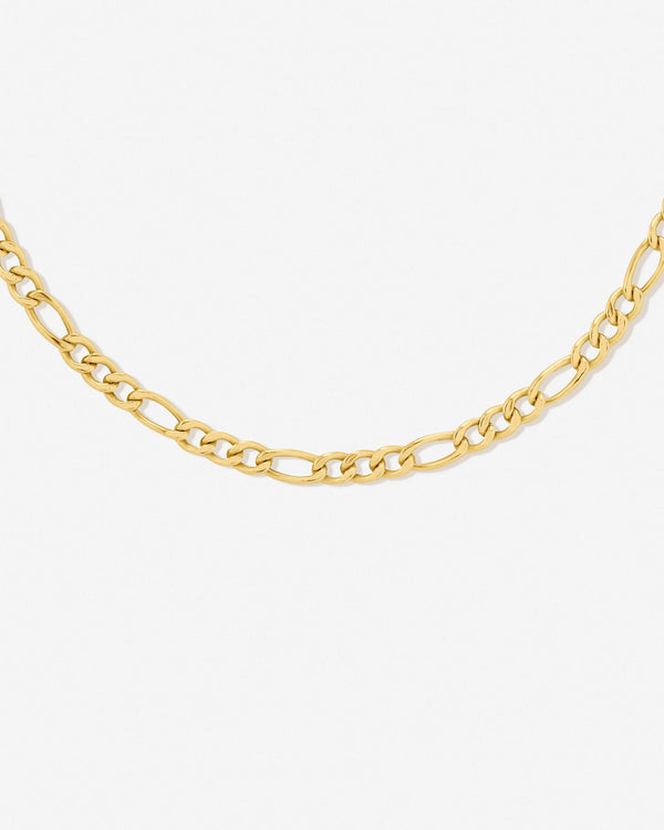 Monte Carlo Figaro Chain Choker Necklace in 18K Gold Vermeil by Handiora
