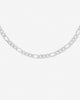 Monte Carlo Figaro Chain Choker Necklace in 925 Sterling Silver by Handiora