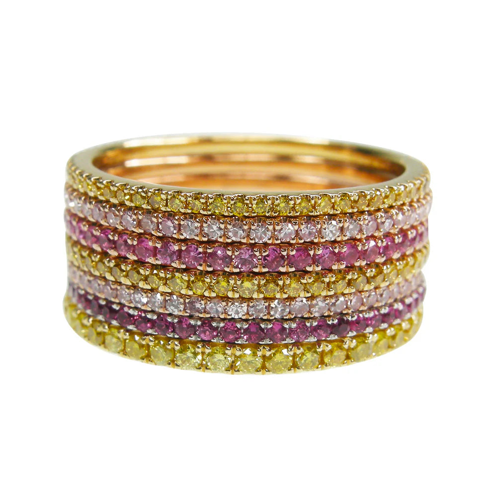 Yellow Sapphire Eternity Ring